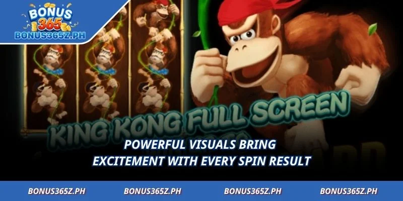 Powerful visuals bring excitement with every spin result