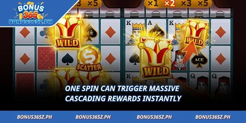 One spin can trigger massive cascading rewards instantly