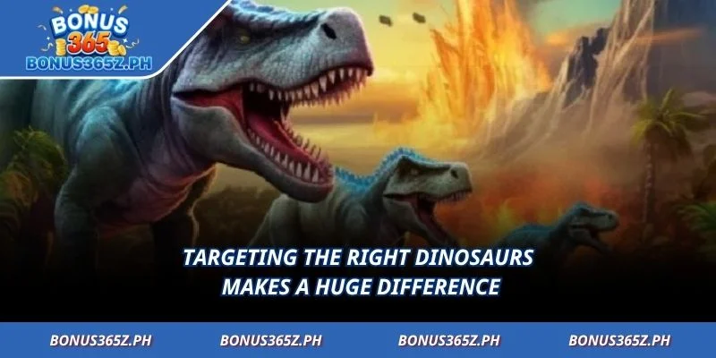 Targeting the right dinosaurs makes a huge difference